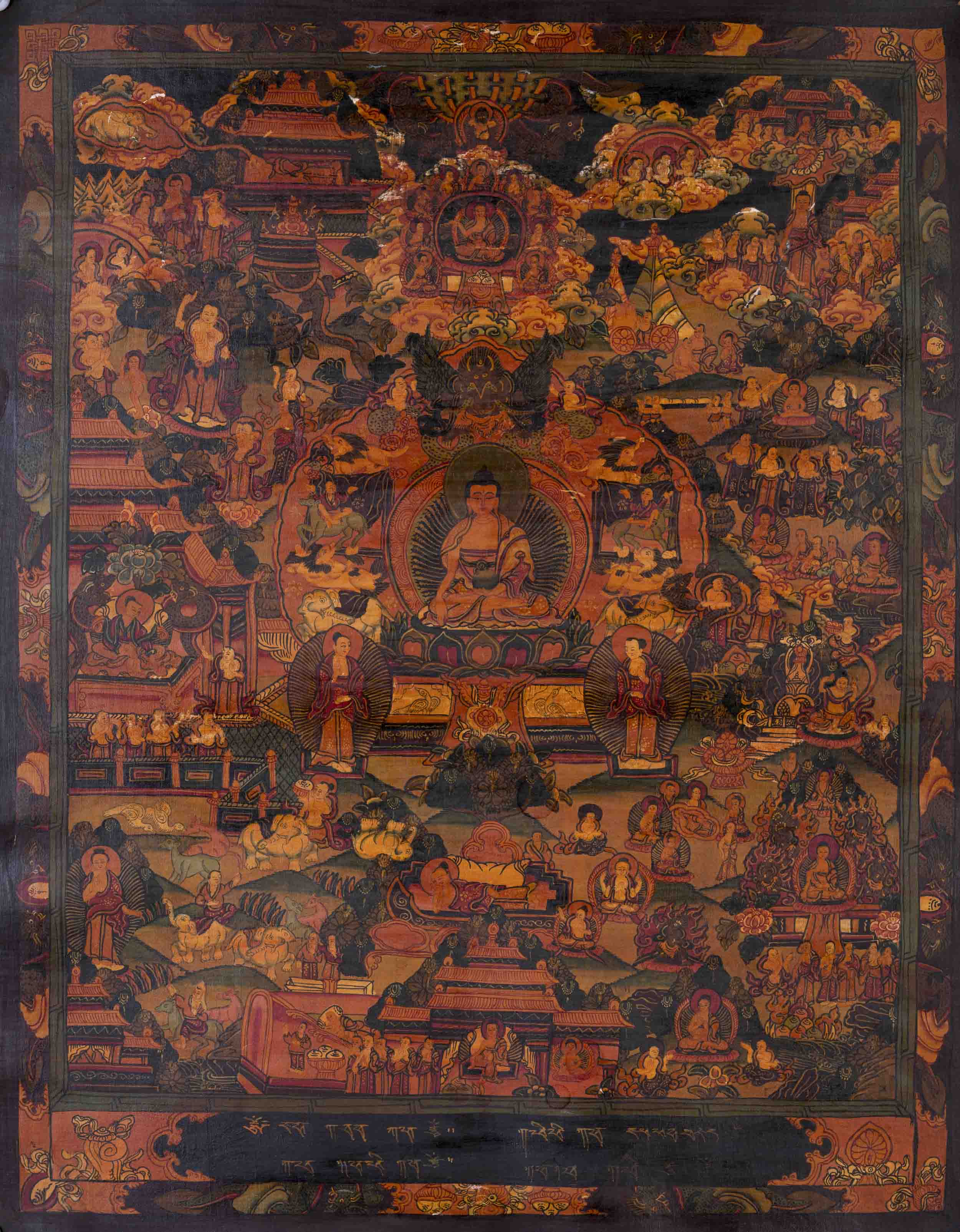 Buddha life Story Original Hand-Painted Thangka | Wall Decoration Painting