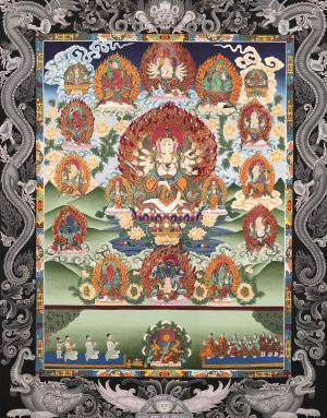 Ganesh Painting | Fine Master Quality Hand Painted Thangka | Tibetan Religious Art