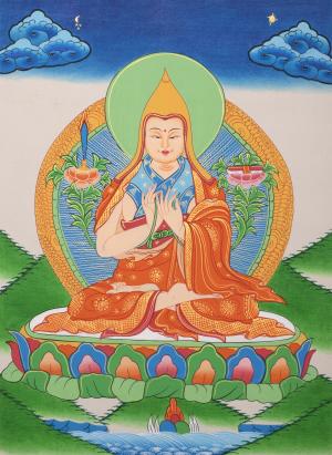 Tsongkhapa Thangka Painting | Greatest Tantric Master