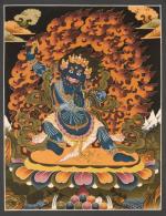 Vajrapani Thangka | Original Hand-Painted Tibetan Arts | Spirituality Gifts