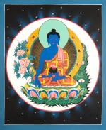 Medicine Buddha | Tibetan Buddhism Thangka Painting | Wall Hanging