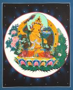Manjushree Thangka | Hand-Painted Thangka Painting | Tibetan Buddhism