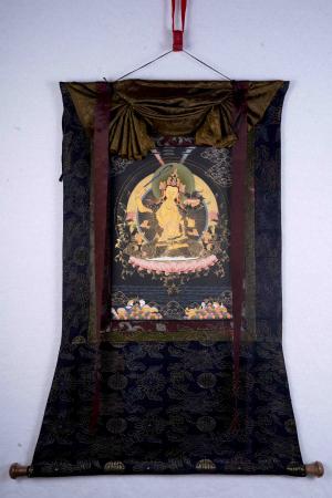 Bodhisattva Manjushree Original Handpainted Thangka Painting