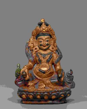 Dzambala Buddha Wealth Deity Statue | Vintage Lord Kubera | Statue for Wealth | Himalayan Treasure | Room Decor | Meditation Dzambala Statue