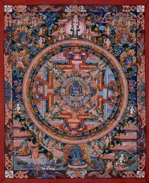 Vintage Mandala of Hevajra | Mandala Thangka