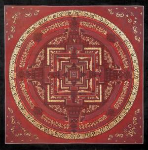 Original Hand Painted Kalachakra Mandala Thangka Painting | Rare Genuine Hand Painted Tibetan thangka | Wall Hanging Decor For Meditation
