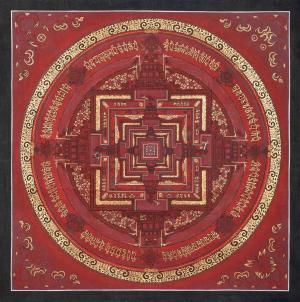 Original Hand Painted Kalachakra Mandala Thangka Painting | Rare Genuine Hand Painted Tibetan thangka | Wall Hanging Decor For Meditation