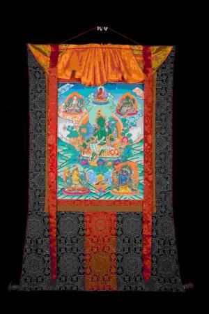 Green Tara Thangka | Divine Mother | Female Bodhisattva